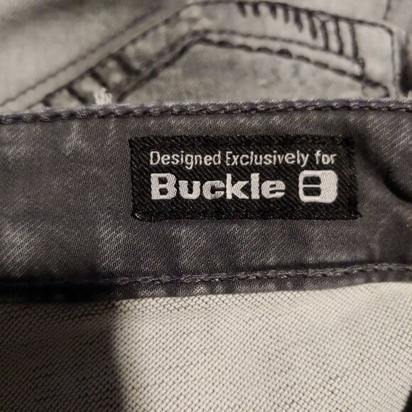 Salvage Mayhem Straight Regular Gray Rock Grunge Streetwear 33L Stretch Emo Goth - Picture 8 of 9